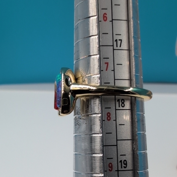 Kendra Scott Red and Blue Rainbow Pride Ring - Picture 5 of 8